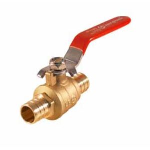 Approved Vendor 206651 Straight Stop Ball Valve, 3/4 in, PEX, Lead-Free Brass Body