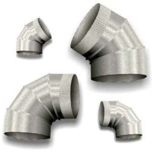 Tradesman ELB/069A/25 90 deg Elbow, 6 in D, Aluminum, 0.025