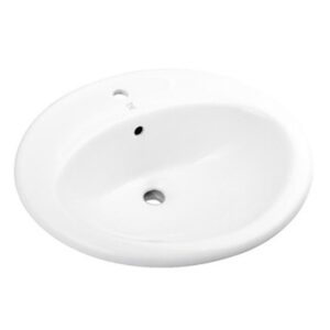 Pearl® GBC2218B Kasu TSR1 Top-Mount Sink Bowl, Metro White, 21 in L x 18-1/8 in W x 8-1/2 in D Bowl, 3 Faucet Holes, Top Mount, Fireclay Ceramic