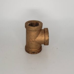 Approved Vendor 2081 Brass Tee, 1/2 in, FPT, Lead-Free