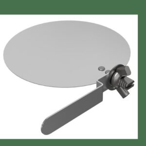 Tradesman RPD/H005/26 Residential Damper, 4-5/8 in Damper, Galvanized Steel, 26 ga