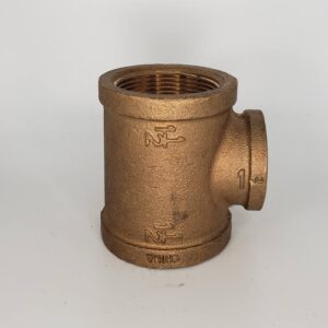 Approved Vendor 2096 Reducing Tee, 1-1/2 x 1-1/4 in, Brass