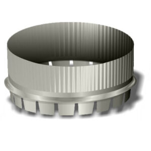 Tradesman TAP/S005/28 5 in Round Tap-In Collar, Small End, 28 ga