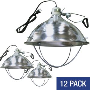 Canarm® HLC-A Infra Red Brooder Heat Lamp With Aluminum Housing & Bracket, 250 W, Light Duty