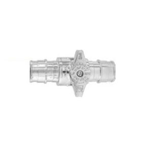 BMI® 09105 Straight Stop Ball Valve, 3/4 in, F1960 Cold-Expansion PEX, 1/4-Turn, Lead Free Brass Body, Chrome-Plated