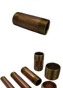 Approved Vendor 2180 Pipe Nipple, 1-1/4 in x 2 in, Lead-Free Brass