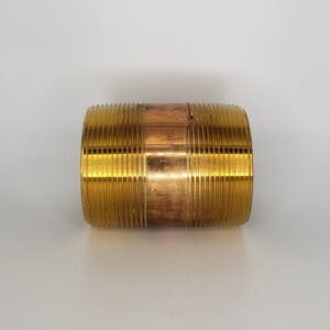 Approved Vendor 2189 Pipe Nipple, 1-1/2 x 2 in, MNPT, Lead-Free Brass