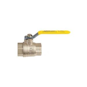 Apollo™ 94A10701 2-Piece Ball Valve, 1-1/2 in, 600 psi, FNPT End Style, Full Port, Brass Stem and PTFE Seat Trim