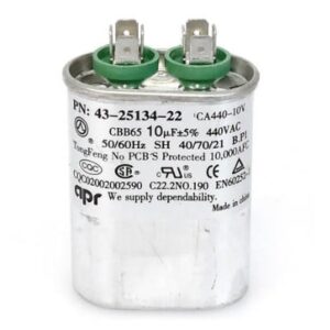 Rheem® 43-25134-22 Single-Oval AC Capacitor, 10/440