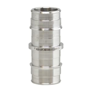 Boshart Industries SSCEP-C10 Coupling, 1 in, F1960 Cold-Expansion PEX, 304 Stainless Steel
