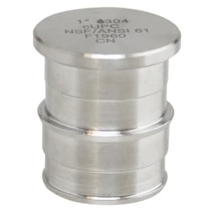 Boshart Industries SSCEP-P07 Plug, 3/4 in, F1960 Cold-Expansion PEX, 304 Stainless Steel
