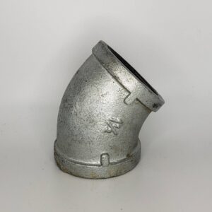 CB Supplies 452017007 Galvanized 45 deg Elbow, 3/4 in, FIP, Malleable Iron