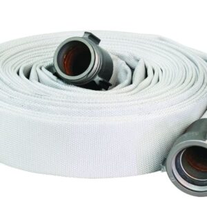 Kuri Tec® F1150W050-QT150 Forest Lite™ Forestry Hose, 1-1/2 in, 50 ft, With QC Ends, White