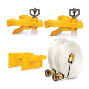 WASP Wildfire WASP FULL KIT Home Protection Kit With Gutter Mount Sprinklers and Forestry Grade Hoses, 3/4 in, 25 ft