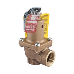 Watts® F274444 Pressure-Relief Valve, 3/4 in, FNPT, 100 psi, Bronze Body