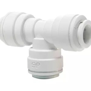 John Guest® PP0208W-US Union Tee, 1/4 in, Polypropylene