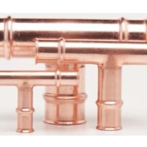 RLS Rapid Locking System 3091121212111 ACR Tee, 3/4 in, Press, Copper