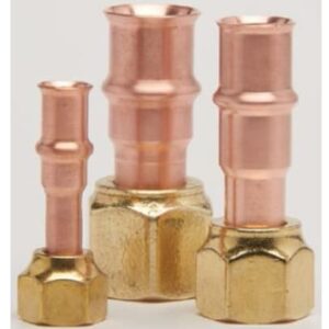 RLS Rapid Locking System 3291080000111 ACR Adapter, 1/2 in, Press x 45 deg Flare, Copper