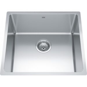 Kindred BSU1820-9 Brookmore Undermount Sink, Pearl/Steel, Rectangular, 16-1/2 in L x 17-15/16 in W x Bowl x 9.05 in D Bowl, 19-1/2 in W x 18-1/8 in L, Undermount Mounting, Stainless Steel