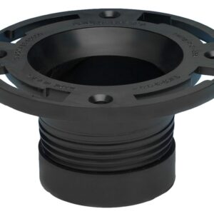 Oatey® 43650 Twist-N-Set Closet Flange, 4 in, ABS