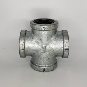 CB Supplies 452072007 Galvanized Cross Tee, 3/4 in, FIP, Malleable Iron