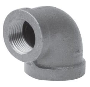 Approved Vendor 2703 Black Iron Reducing 90 deg Elbow, 1/2 x 3/8 in, FIP