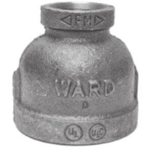 Approved Vendor 2778 Black Iron Reducing Coupling, 1/2 x 3/8 in, FIP