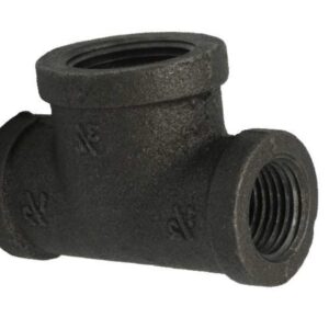 CB Supplies 451001104 Tee, 3/4 in x 3/4 in x 1 in, Malleable Black