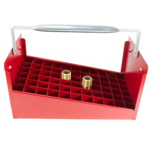 LynCar 3081 3/4 in Nipple Box, Coated Steel, Red