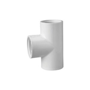 Lasco® 405-012 Tee, 1-1/4 in, FPT, SCH 40/STD, PVC, White