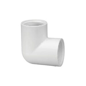 Lasco® 408-005 90 deg Elbow, 1/2 in, FPT, SCH 40/STD, PVC, White