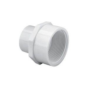 Lasco® 435-101 Reducing Female Adapter, 3/4 x 1/2 in, Slip x FPT, SCH 40/STD, PVC, White