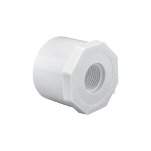 Lasco® 438-336 Reducing Bushing, 3 x 1-1/4 in, Spigot x FPT, SCH 40/STD, PVC, White