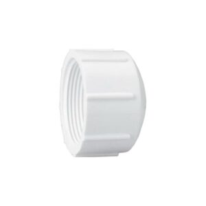 Lasco® 448-005 Cap, 1/2 in, FPT, SCH 40/STD, PVC, White