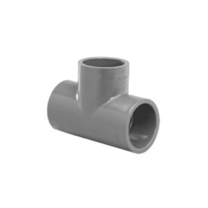 Lasco® 801-030 Socket Tee, 3 in, Slip, SCH 80/XH, PVC, Gray