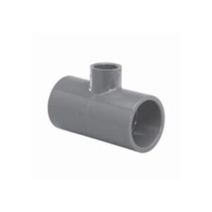 Lasco® 801-101 Socket Reducing Tee, 3/4 x 1/2 in, Slip, SCH 80/XH, PVC, Gray