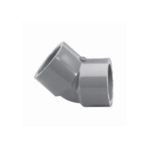 Lasco® 817-030 45 deg Socket Elbow, 3 in, Slip, SCH 80/XH, PVC, Gray