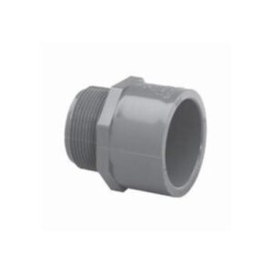 Lasco® 836-005 Male Adapter, 1/2 in, Slip x MNPT, SCH 80/XH, PVC, Gray