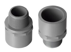Lasco® 836060 6 in Male Adapter, SOC x MNPT, SCH 80, PVC