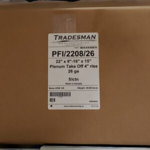 Tradesman PFI/2208/26 Plenum Take-Off, 4 in Rise