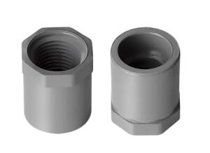 Lasco® 838073 Flush, 1/2 x 3/8 in, Spigot x FNPT, SCH 80, PVC