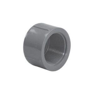 Lasco® 848-012 Threaded Cap, 1-1/4 in, FPT, SCH 80/XH, PVC, Gray