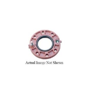 VSH Shurjoint® SJT70413PE 7041 Flange Adapter, 3 in, Grooved, 125/150 lb, Ductile Iron, Painted, Orange/Red