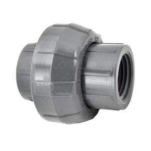 Lasco® 898-015 Threaded O-Ring Union, 1-1/2 in, FPT, SCH 80/XH, PVC, Gray