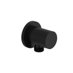 RiobelPRO® P775BK Riobel Cross Collection Drop-Elbow Shower Supply, 1/2 in, MNPT x FNPT, Black, Round