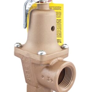 Watts F382544 740 Pressure-Relief Valve, 1 x 1-1/4 in, FNPT x FNPT Drain Port, 50 psi, Bronze Body
