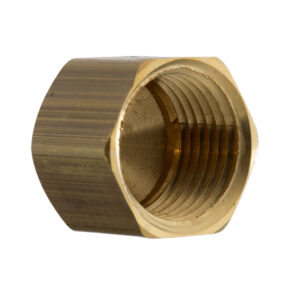 Fairview 61CAP-6 Compression Cap, 3/8 in, Tube, Brass