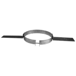 Belvent Manufacturing 110416 Gas Vent Roof Support, 4 in ID, Galvanized Steel