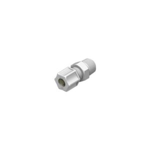JACO 1044NO Male Connector, 1/4 x 1/4 in, Nylon, Natural