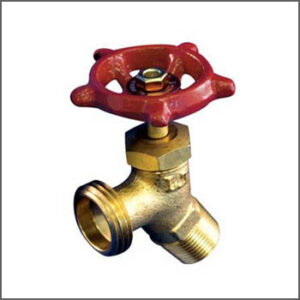 AQUA-DYNAMIC 1102-043 Brass Angled Drain Valve, 1/2 in, Brass Body